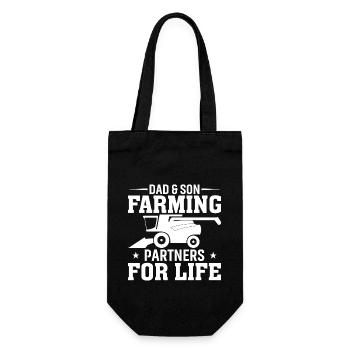 Père et fils - Partenaires pour la vie Agriculture - Sac à bouteille - noir - Devant