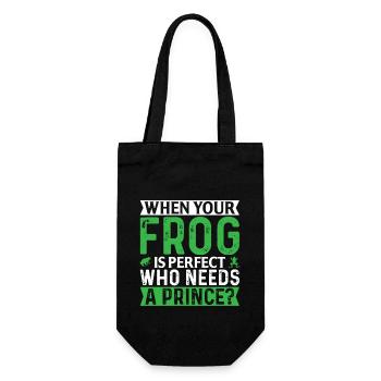 Hat Jemand Frosch Gesagt? - Geschenkbeutel für Flaschen - Schwarz - Vorne