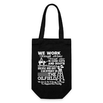 Oilfield Worker Oilfield Worker Dirt Everyday - Gift Bag for Bottles - black - Front