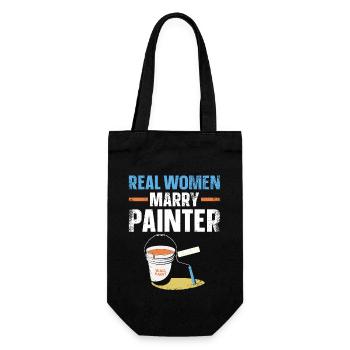 House Painter Decorator Girlfriend - Gift Bag for Bottles - black - Front