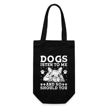 Hundetrainer Hundetraining Ausbildung Hunde Haustierpflege Pr - Geschenkbeutel für Flaschen - Schwarz - Vorne