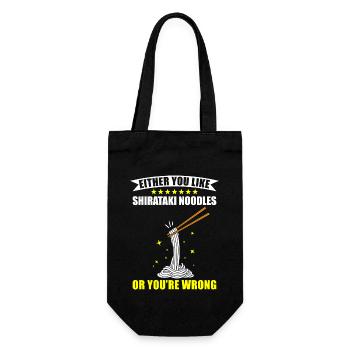 Shiritaki Noodles - Gift Bag for Bottles - black - Front