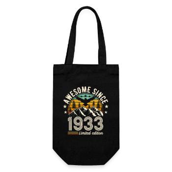 1933 - Vintage Legend - Gift Bag for Bottles - black - Front