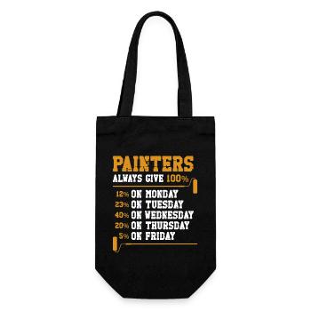 House Painter Decorator Painters - Gift Bag for Bottles - black - Front