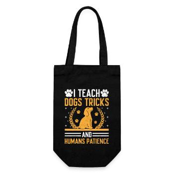 Dog Trainer Dog Training Training Dogs Pet Care Pr - Gift Bag for Bottles - black - Front
