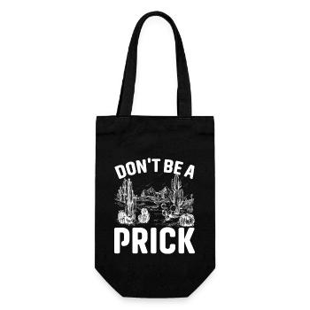 Don't be an asshole - Gift Bag for Bottles - black - Front
