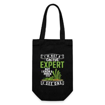 Je ne suis pas un expert en cactus, mais j’en reconnais un - Sac à bouteille - noir - Devant