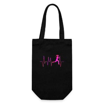 Runner Design for Jogger Triathlon Woman - Gift Bag for Bottles - black - Front