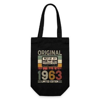 1963 - Vintage of Retro Glamour - Gift Bag for Bottles - black - Front