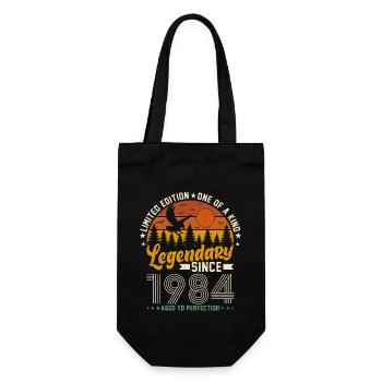 1984 - Design d’anniversaire Vintage - Sac à bouteille - noir - Devant