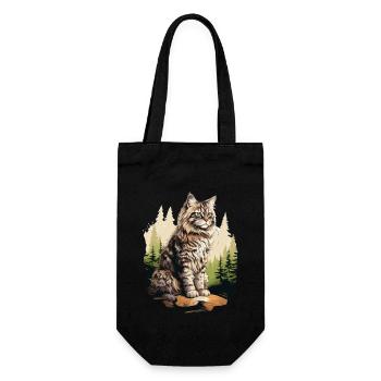 Norwegian Forest Cat - Geschenkbeutel für Flaschen - Schwarz - Vorne