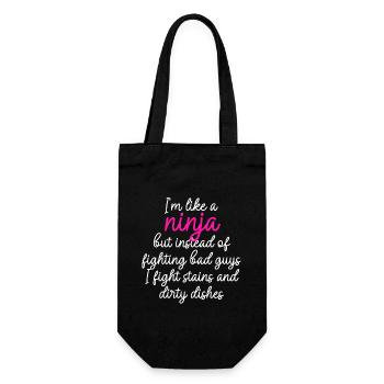 Comme une femme au foyer ninja - Sac à bouteille - noir - Devant