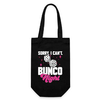 Bunco Dice Game - Gift Bag for Bottles - black - Front
