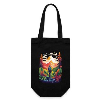 Randonnée dans la nature, la montagne et la forêt - Sac à bouteille - noir - Devant