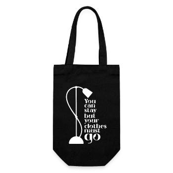 Vous pouvez rester, mais vos vêtements doivent partir - Sac à bouteille - noir - Devant