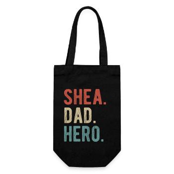 Héros de papa de karité - Sac à bouteille - noir - Devant
