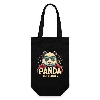 Superpuissance Panda - Sac à bouteille - noir - Devant