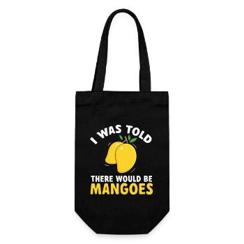 Mango Fruit Mango - Gift Bag for Bottles - black - Front