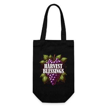 Blessing Harvest Thanksgiving Turkey Time for Boys - Gift Bag for Bottles - black - Front
