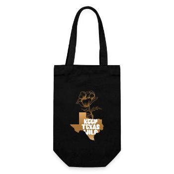 Wildflower Fields Wildflowers Bluebonnet Texas - Gift Bag for Bottles - black - Front
