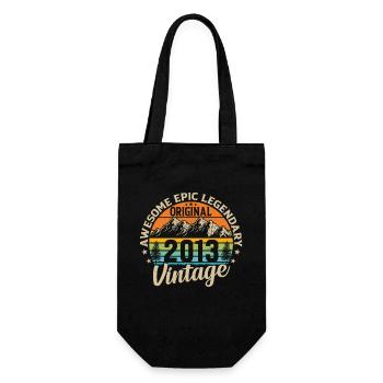 Geburtstag 2013 - Geschenkbeutel für Flaschen - Schwarz - Vorne