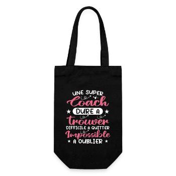 Une Super Coach Dure À Trouver Difficile À Quitter - Sac à bouteille - noir - Devant