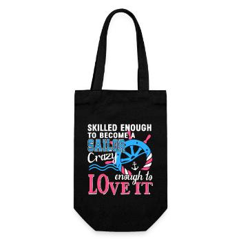 Sailor Skilled Enough To Become Sailor - Gift Bag for Bottles - black - Front