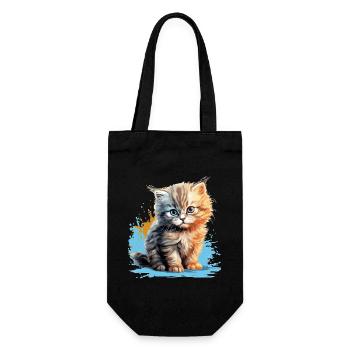 Persian Cat Perser Katze - Gift Bag for Bottles - black - Front