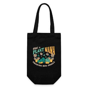Houseplants Just A Plant Mama Growing Flower Pot - Gift Bag for Bottles - black - Front