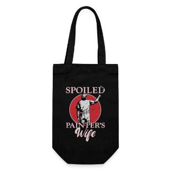 House Painter Decorator Wife - Gift Bag for Bottles - black - Front