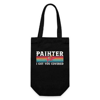House Painter Decorator Pun Retro - Geschenkbeutel für Flaschen - Schwarz - Vorne