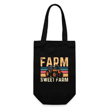 Harvester Farm Sweet Farm Farmer Combine Harvester - Gift Bag for Bottles - black - Front