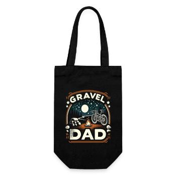 Gravel Dad - Gift Bag for Bottles - black - Front