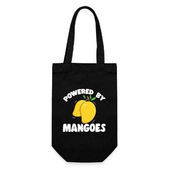 Mango Frucht Mango - Geschenkbeutel für Flaschen - Schwarz - Vorne