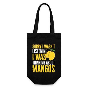 Mango Fruit Mango - Gift Bag for Bottles - black - Front