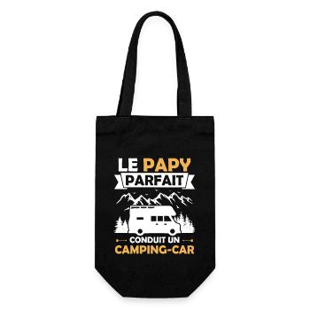 Le papy parfait conduit un camping car - Sac à bouteille - noir - Devant