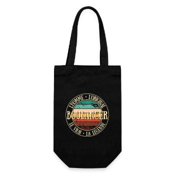 Boulanger Homme Humour Boulangerie Idée Cadeau - Sac à bouteille - noir - Devant
