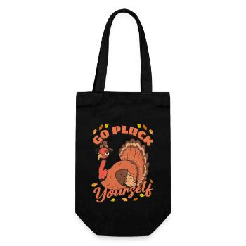 Drôle de dinde Allez vous plumer Hunter Thanksgiving - Sac à bouteille - noir - Devant