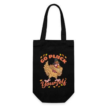 Drôle de dinde Allez vous plumer Hunter Thanksgiving - Sac à bouteille - noir - Devant