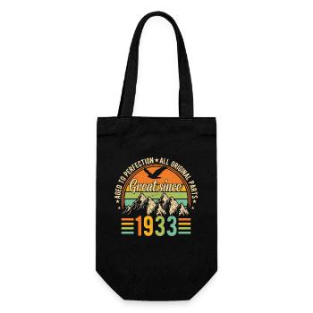 Thé d’anniversaire Vintage 1933 - Sac à bouteille - noir - Devant