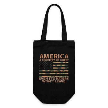 L’Amérique Un pays si grand Patriotique américain - Sac à bouteille - noir - Devant