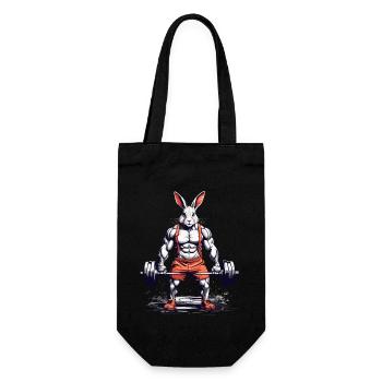 Lapin de remise en forme Bodybuilding Powerlifting Style - Sac à bouteille - noir - Devant