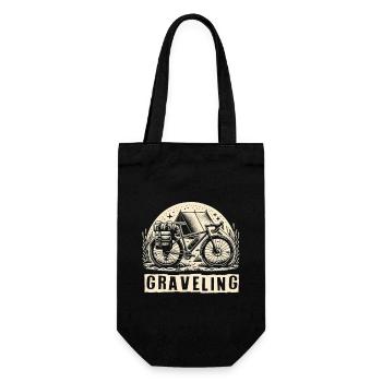 Graveling Gravelbike Gravelbiker Gravel Bike - Gift Bag for Bottles - black - Front