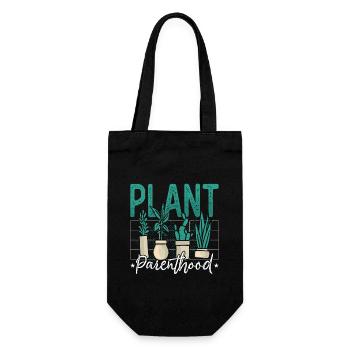 Houseplants Plant Parenthood Botanical Gardening - Gift Bag for Bottles - black - Front