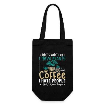Houseplants That's What I Do I Have Plants Florist - Gift Bag for Bottles - black - Front