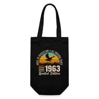 1963 : Millésime 60ème anniversaire - Sac à bouteille - noir - Devant