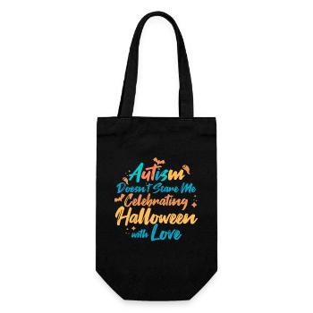 L’autisme ne me fait pas peur Papillon de fête d’Halloween - Sac à bouteille - noir - Devant
