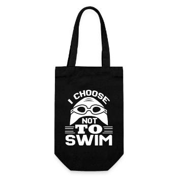 Swimming I Choose Not To Swim - Gift Bag for Bottles - black - Front