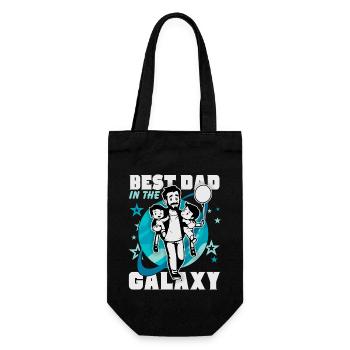 Best Dad, Dad, Father's Day, Dad Daddy Saying - Gift Bag for Bottles - black - Front