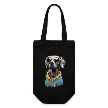 Braque de Weimar Vintage chien esthétique chiens Design - Sac à bouteille - noir - Devant